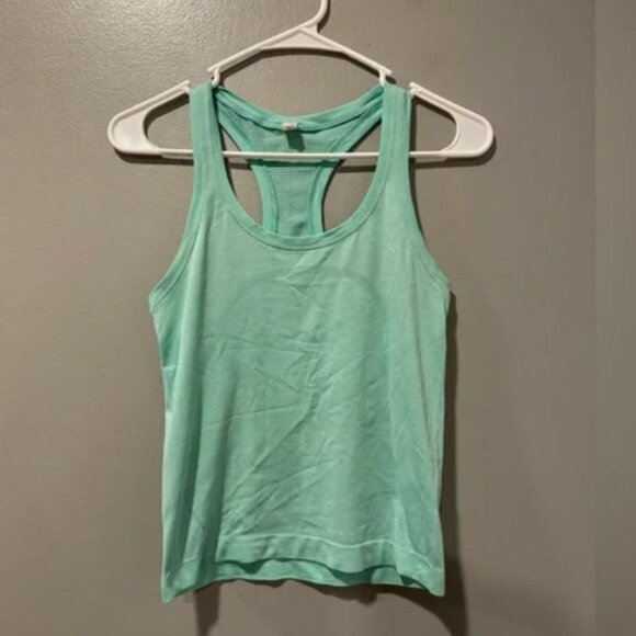 Lululemon Swiftly Tech Racerback 2.0 *Race Length Wild Mint / Wild Mint - Size 4 - Picture 3 of 10